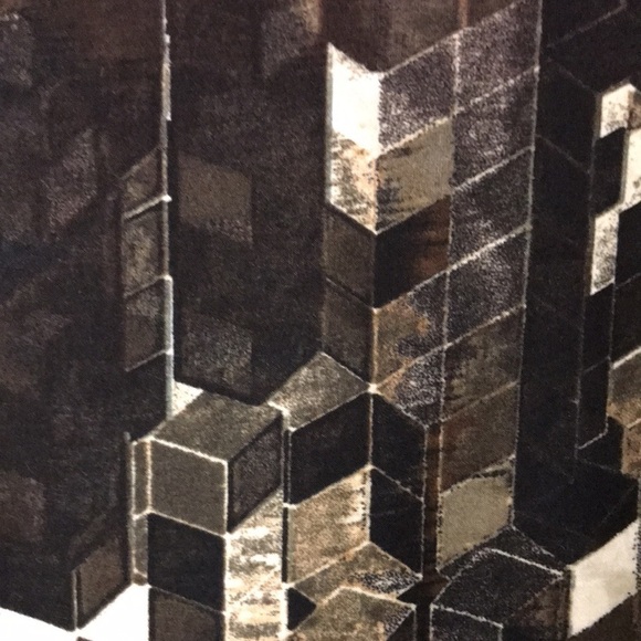 SERE nade Women’s Tunic with built in tank Brown Abstract XL Slinky Stretchy - Picture 9 of 11